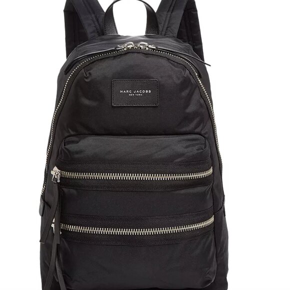 Marc Jacobs Nylon Biker Backpack in Black - Large or Medium main image 12